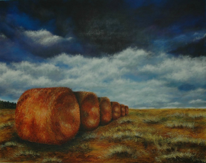 Feld & Himmel, 80 x 100